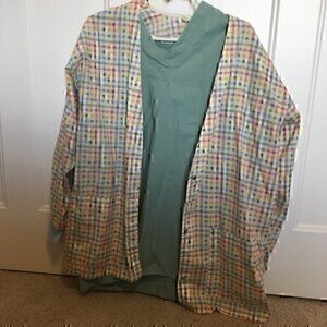 Women’s size large scrub top and jacket